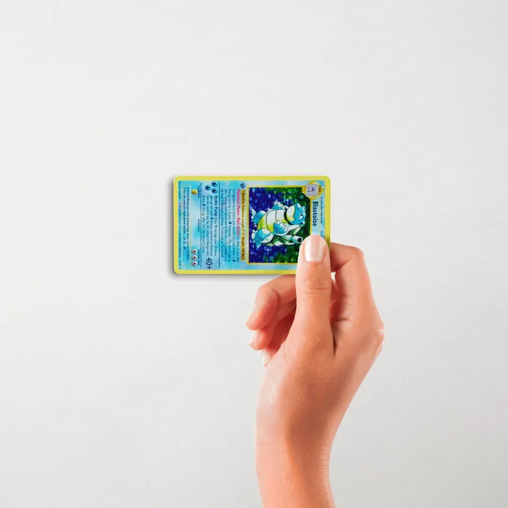 Card Skin Blastoise Pokemon Base Set Trading Card Game Credit Card Sticker Deca - Picture 5 of 15